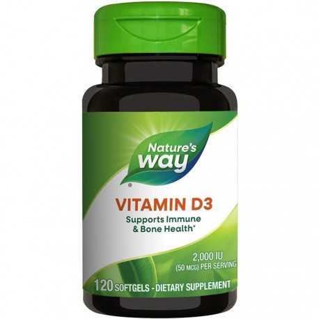 Vitamina D3 2000 ui 120 caps moi Nature's Way