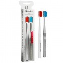 Pachet 2 periute dinti adulti premium 12000 filamente, super moale, alb-argintiu, Nordics