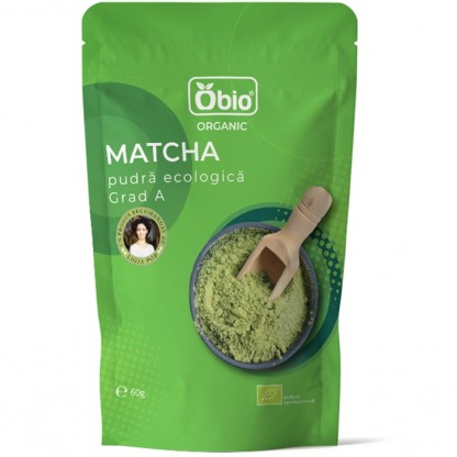 Matcha ceai verde pudra bio 60g Obio