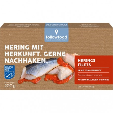 File de hering in sos de tomate 200g Followfish