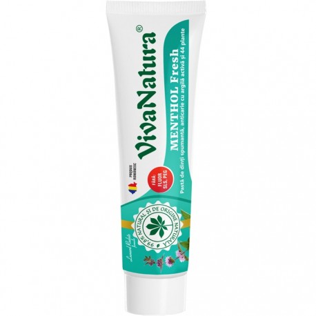 Pasta de dinti naturala Gennadent Menthol 80ml VivaNatura