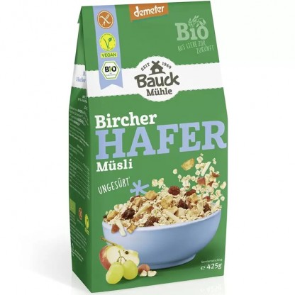 Musli Bircher cu ovaz bio, fara gluten 425g Bauckhof