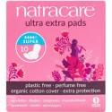 Absorbante din bumbac bio Ultra Extra de noapte, 4 picaturi Super 10buc Natracare