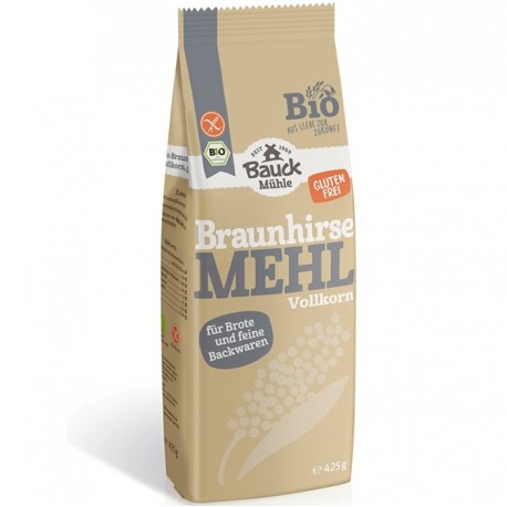 Faina integrala de mei brun bio, fara gluten 425g Bauckhof