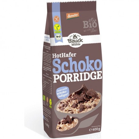 Terci de ovaz cu ciocolata bio, fara gluten 400g Bauckhof