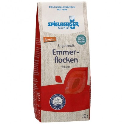 Fulgi de emmer integral bio Demeter 250g Spielberger