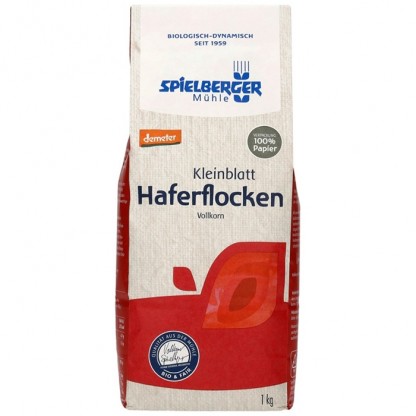 Fulgi mici de ovaz integral bio, Demeter 1Kg Spielberger