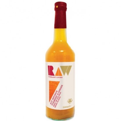 Otet din cidru de mere bio cu turmeric si ghimbir 500ml Raw Health