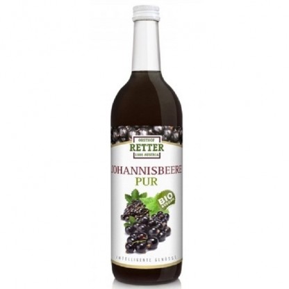 Suc de coacaze negre pur bio 750ml Retter