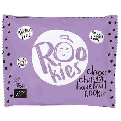 Cookie cu ciocolata si alune bio 40g Rookies