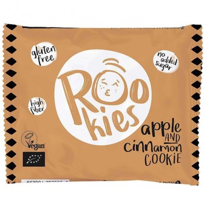 Cookie cu mar si scortisoara bio 40g Rookies