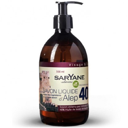 Sapun lichid de Alep 40% ulei de dafin 500ml Saryane