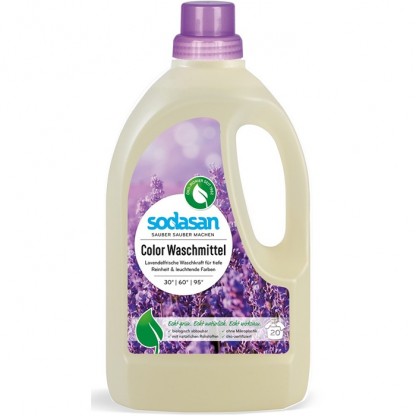 Detergent lichid pentru rufe colorate cu lavanda 1.5L Sodasan