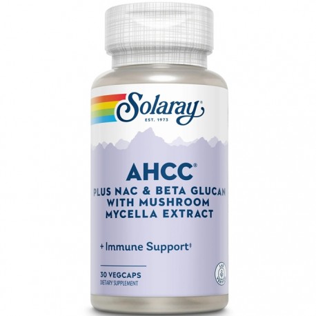 AHCC plus NAC & Beta Glucan 30 capsule vegetale Solaray