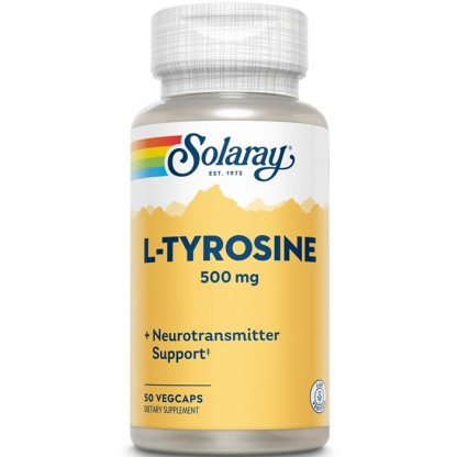 L-Tyrosine (sustinerea glandei tiroide) 500mg 50 capsule vegetale Solaray