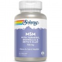 MSM cu turmeric, boswelia si devil's claw 750mg 90 capsule vegetale Solaray