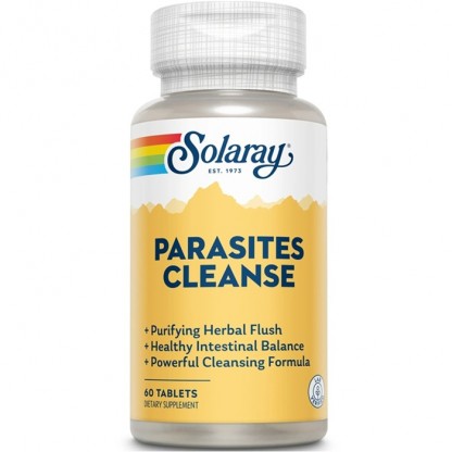 Parasites Cleanse (eliminarea parazitilor intestinali) 60 tablete Solaray