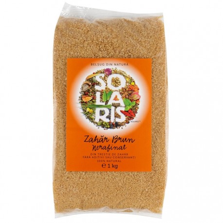 Zahar brun nerafinat 1 Kg Solaris Plant