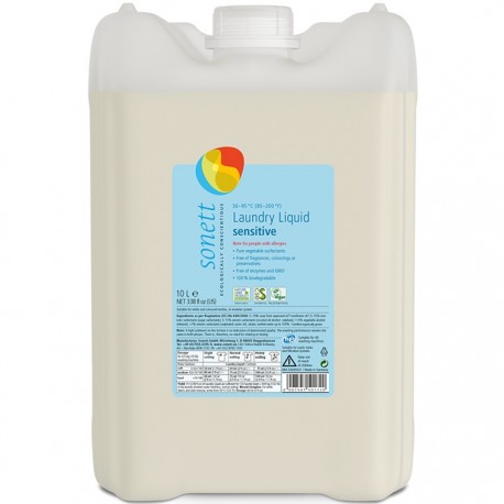 Detergent ecologic lichid rufe albe si colorate, Neutru fara parfum 10L Sonett