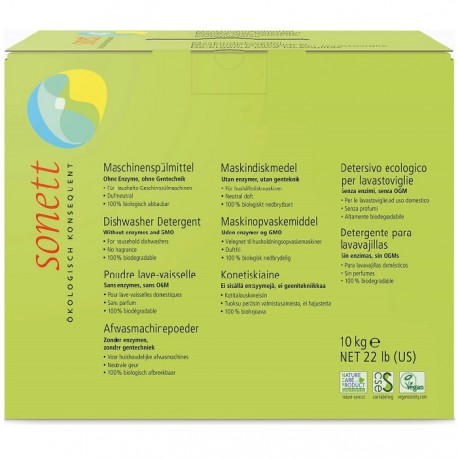 Detergent ecologic praf pt masina de spalat vase 10 kg Sonett