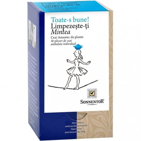 Ceai Toate-s bune. Limpezeste-ti mintea, bio 18 plicuri Sonnentor