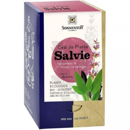 Ceai de Salvie bio 18 pliculete Sonnentor 