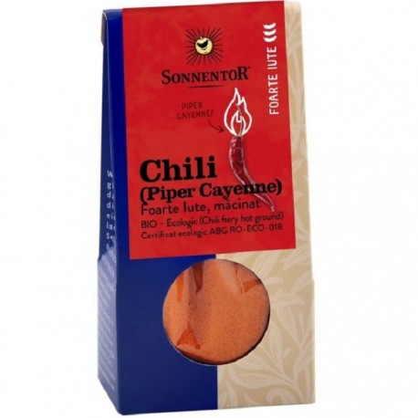 Chili foarte iute macinat bio (piper cayenne) 40g Sonnentor