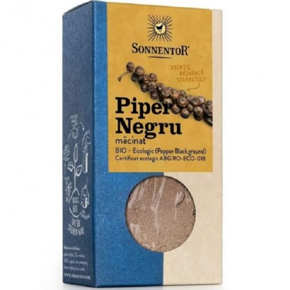 Piper negru macinat bio 50g Sonnentor