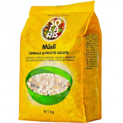 Musli din cereale si fructe uscate 1 kg Solaris Plant