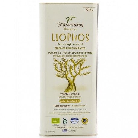 Ulei de masline extravirgin Liophos bio 5 Litri Stamatakos Grecia