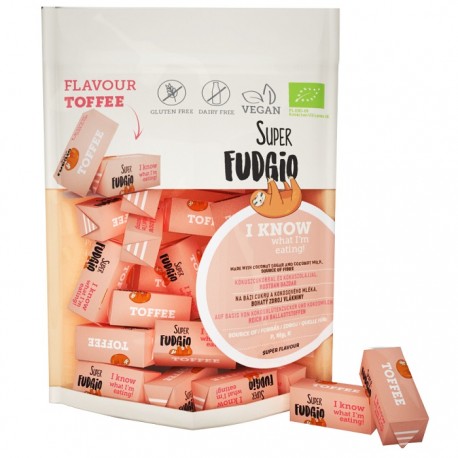 Caramele bio toffee (aroma clasica de caramel) 150g Super Fudgio
