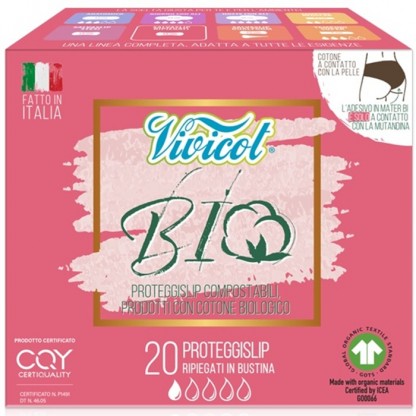 Protej slip din bumbac bio hipoalergenic, 1 picatura 20 buc Vivicot