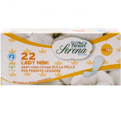 Protej slip din bumbac natural, 2 picaturi, 22buc Vivicot