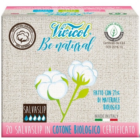 Protej slip ultra subtire din bumbac bio, hipoalergenic 20 buc Vivicot