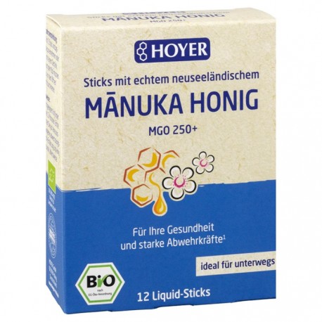 Miere de Manuka bio +250 MGO cu acerola 12 doze a 8g Hoyer