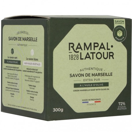 Sapun de Marsilia organic cu ulei de masline 300g Rampal Latour