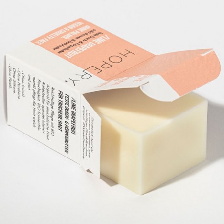 Unt solid de corp si gel de dus Lime si Grapefruit 40g Hopery Vegan