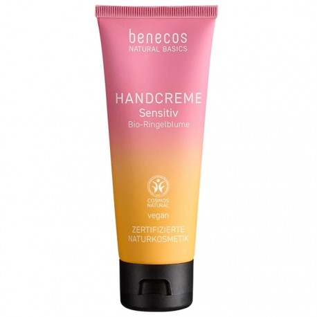 Crema de maini cu galbenele bio Sensitiv, pentru piele sensibila 75ml Benecos