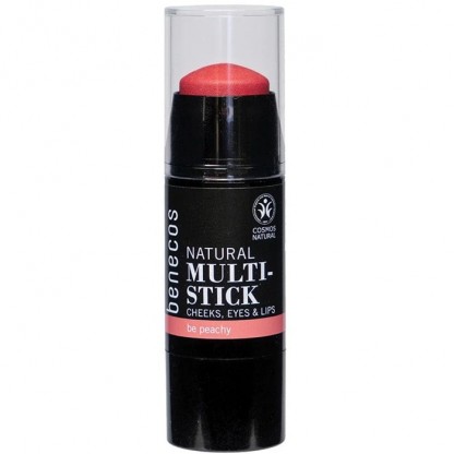 Fard, ruj si blush multi-stick natural Be Peachy 4.8g Benecos