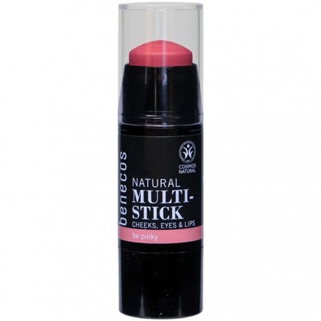 Fard, ruj si blush multi-stick natural 3in1 Be Pinky 4,8g Benecos