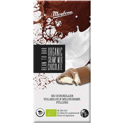 Ciocolata cu lapte si crema de lapte bio 100g Meybona Organic