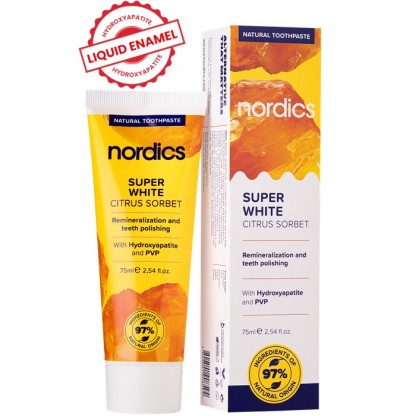 Pasta de dinti pentru albire cu citrice 75ml Nordics Oral Care