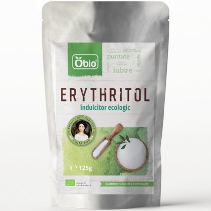 Erythritol indulcitor bio 125g Obio