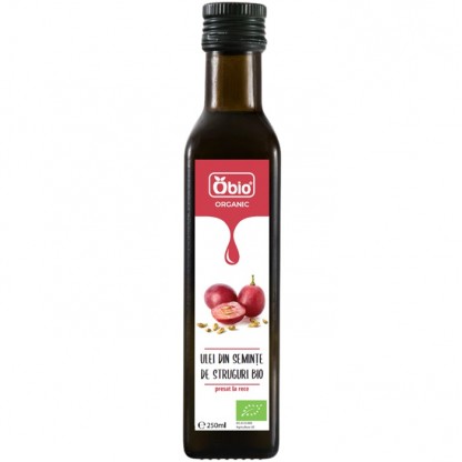 Ulei din seminte de struguri bio, presat la rece 250ml Obio