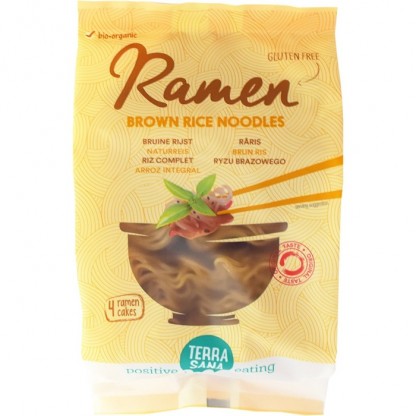 Taitei din orez brun bio, fara gluten 280g Terrasana