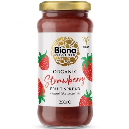 Gem de capsuni bio, fara zahar 250g Biona