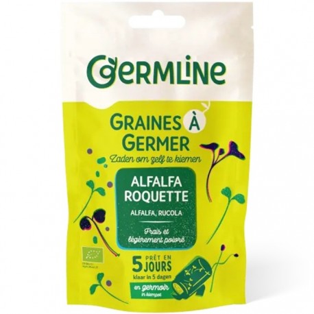 Mix seminte bio alfalfa si rucola pentru germinat 150g Germline