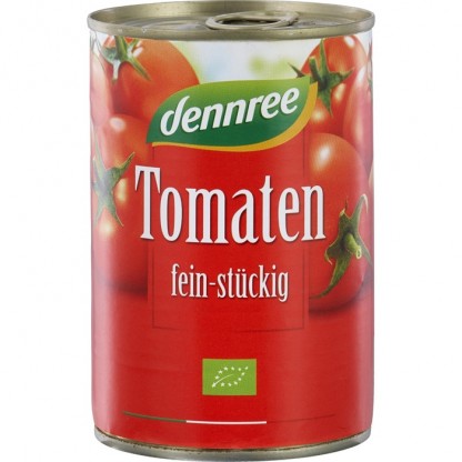 Bucati de tomate in sos de rosii bio 400g Dennree