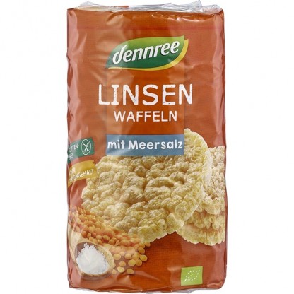 Rondele din linte bio cu sare, fara gluten 100g Dennree