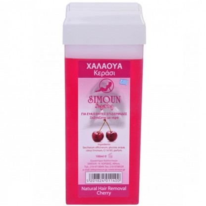 Roll on ceara naturala de zahar pt epilat, aroma cirese 100g Simoun